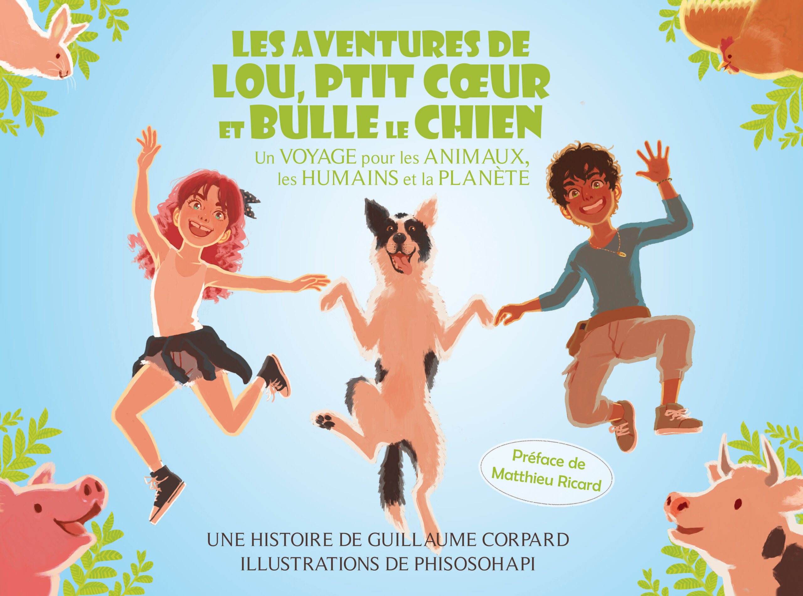 Lou Ptit Cœur et Bulle le chien